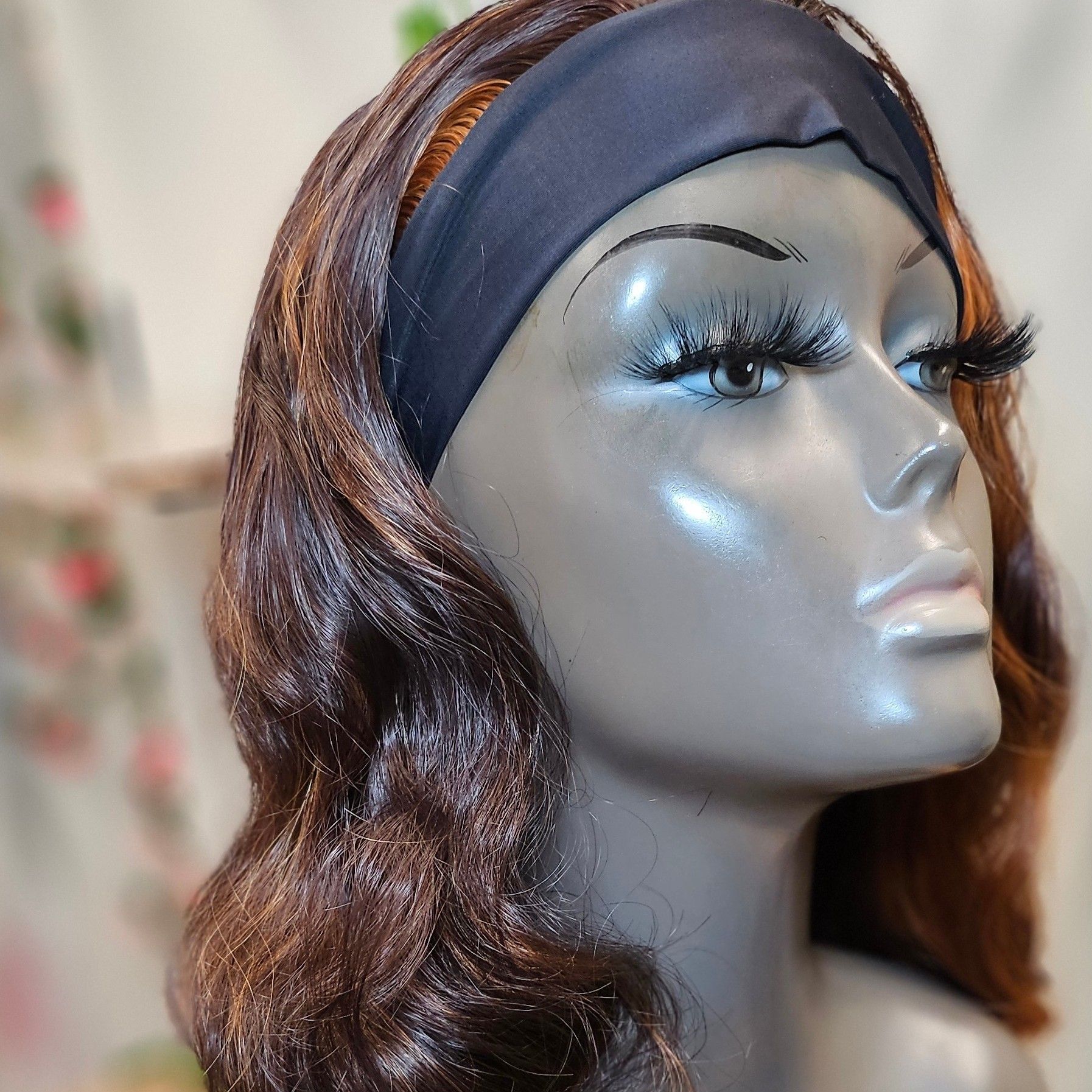 Headband Wig (Brown Blonde Highlights) portfolio