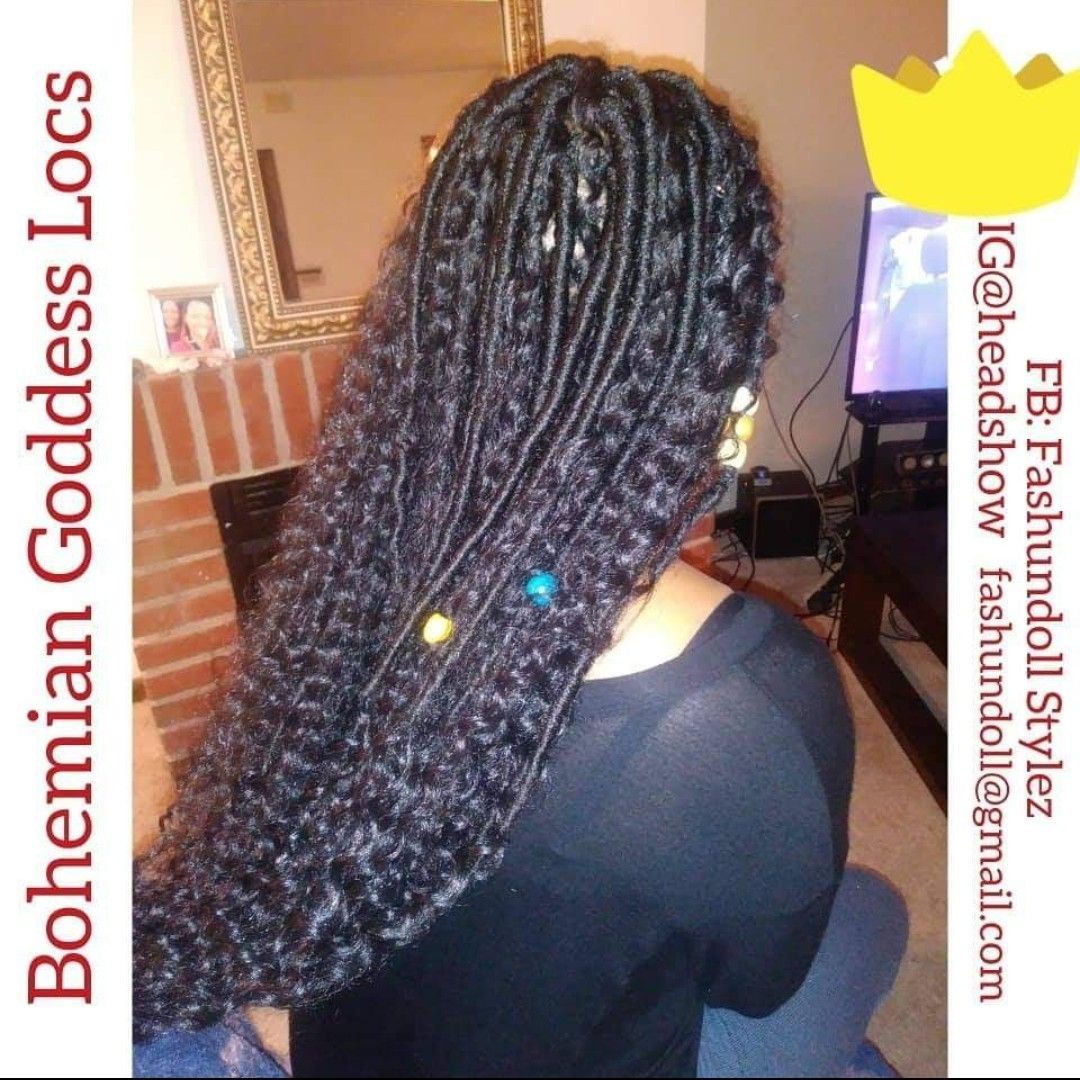 FULLY Handwrapped Faux Locs 25in w/ Weave Incl portfolio