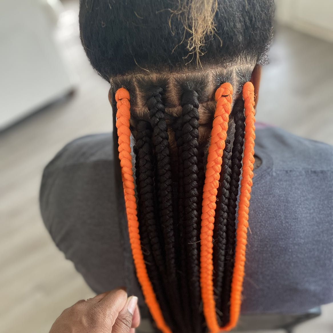 Medium box braids (plus tucking) portfolio