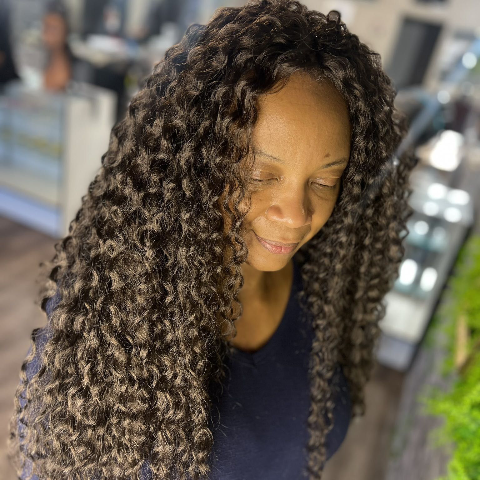 Crochet install full service with curly hair portfolio