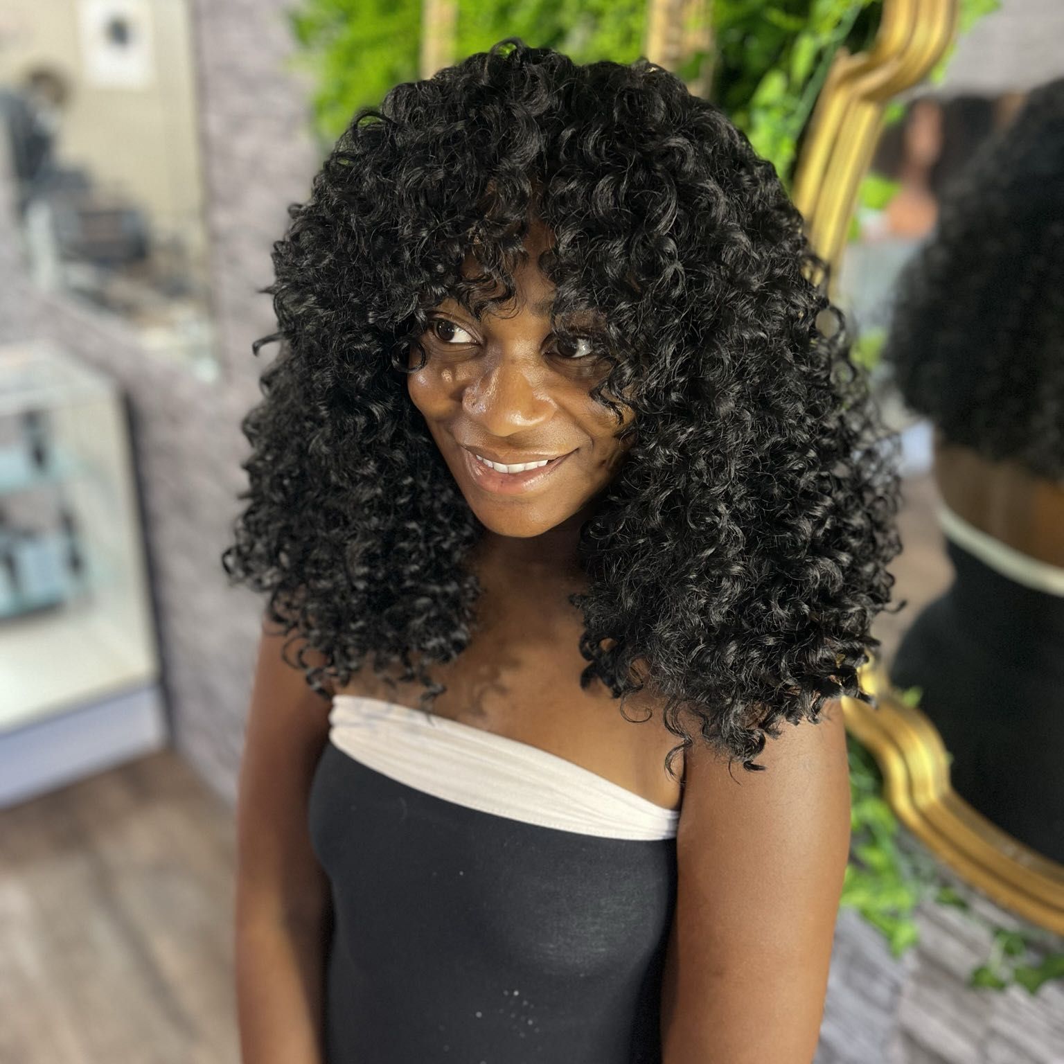 Crochet install full service with curly hair portfolio