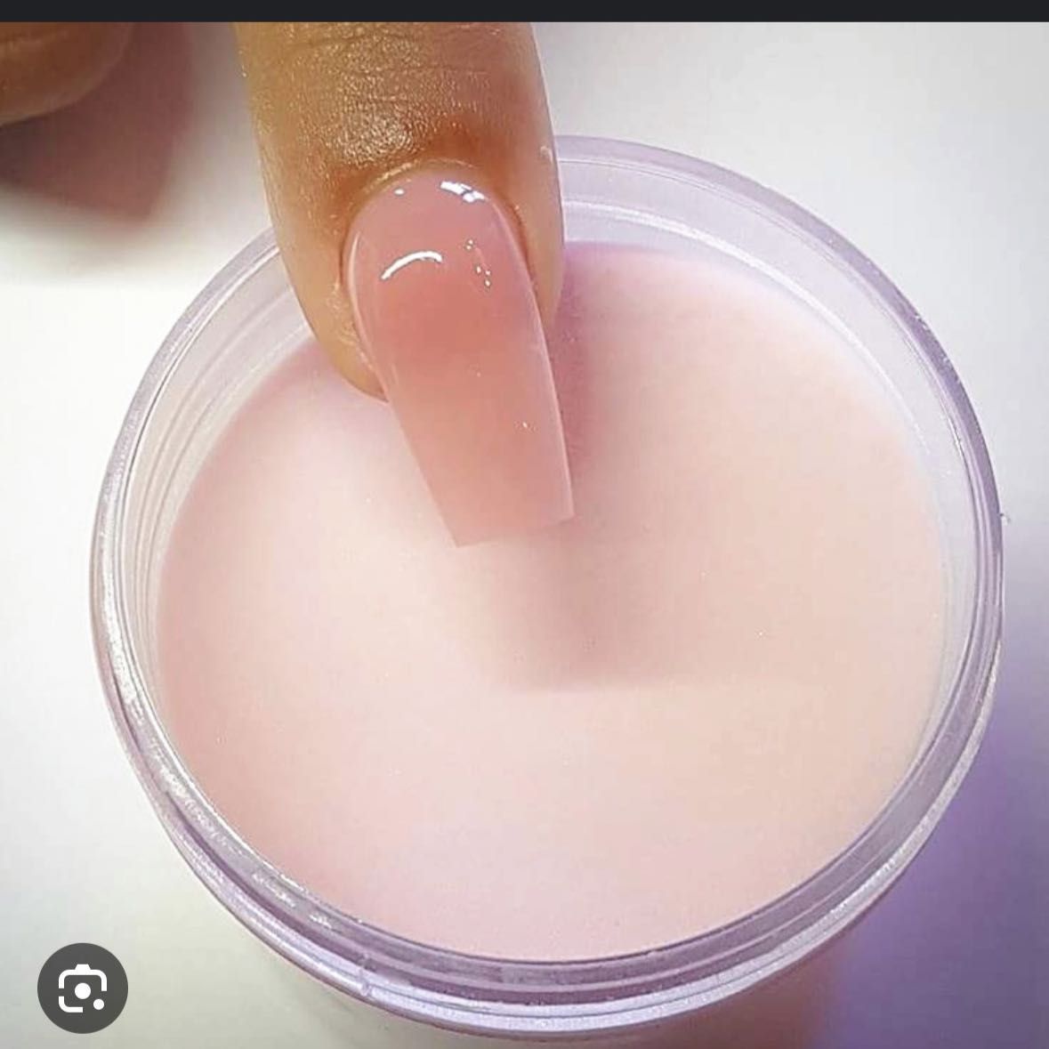 Pink powder fullset without gel color portfolio