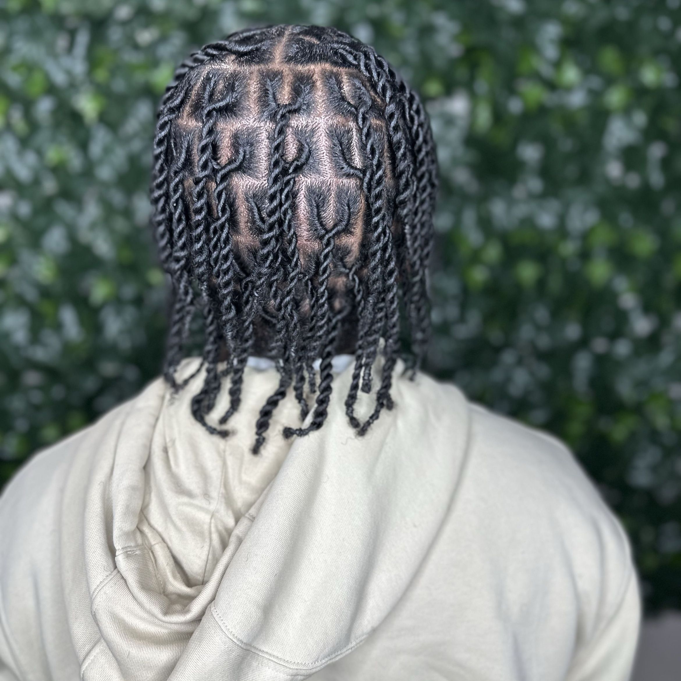 Invisible locs on natural hair. Without shampoo portfolio