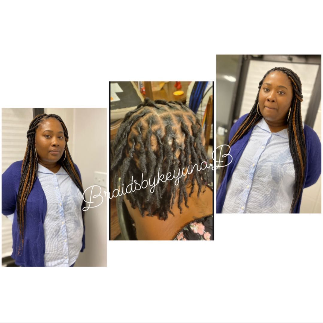 Box braids over dreads ( hair included) portfolio