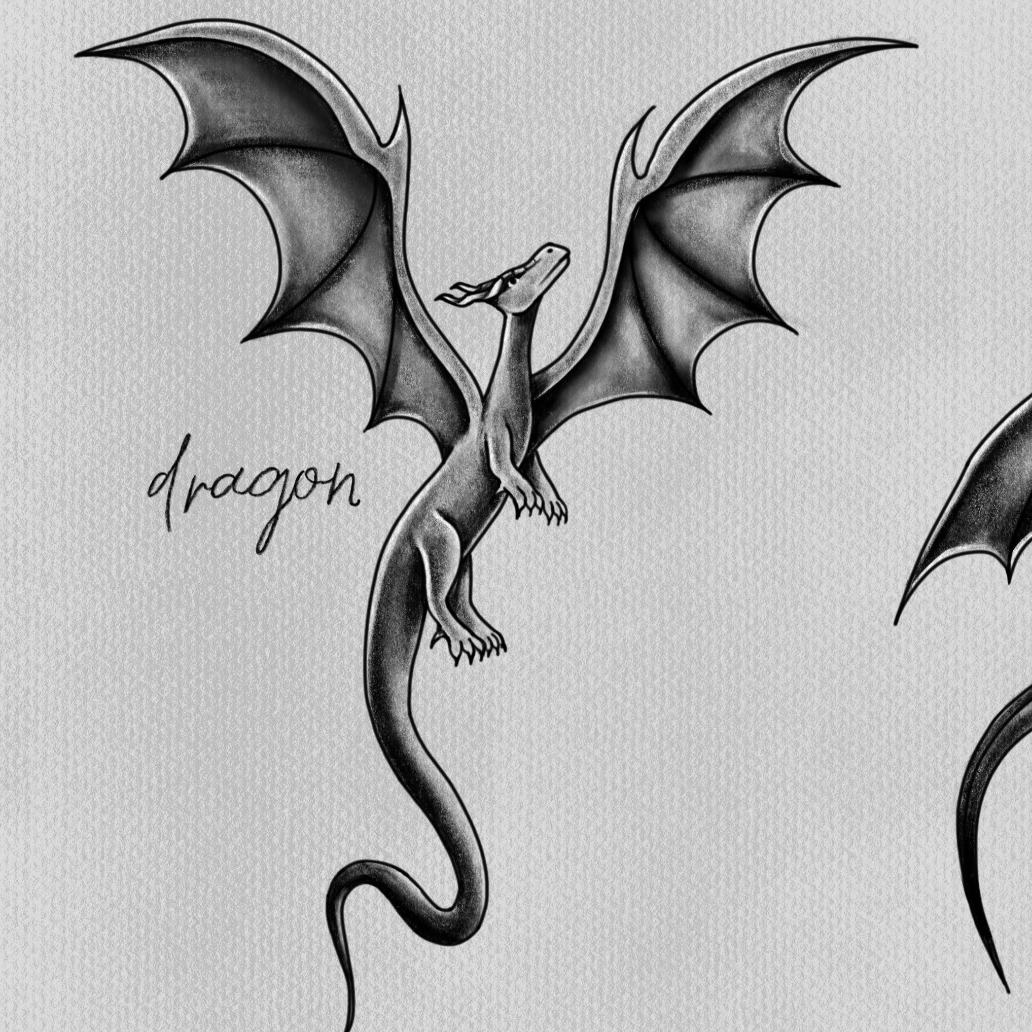 dragon - flash tattoo portfolio