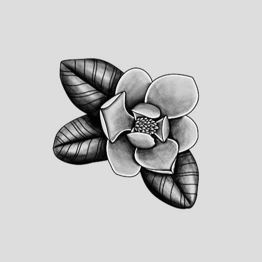magnolia - flash tattoo portfolio