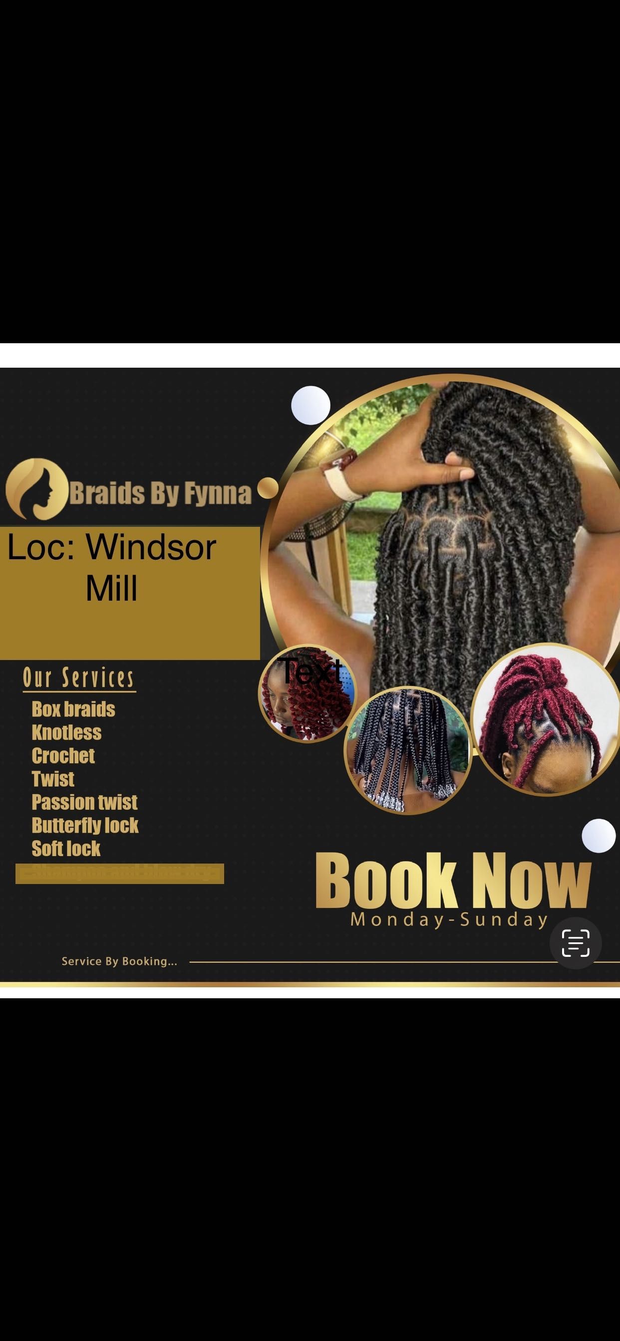 Braids By Fynna, 8211 Kirk Farm Cir, Windsor Mill, 21244