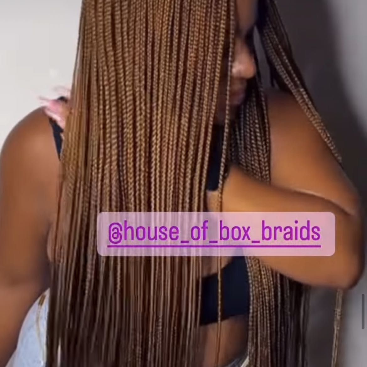 Extra extra small box braids( waist length) portfolio