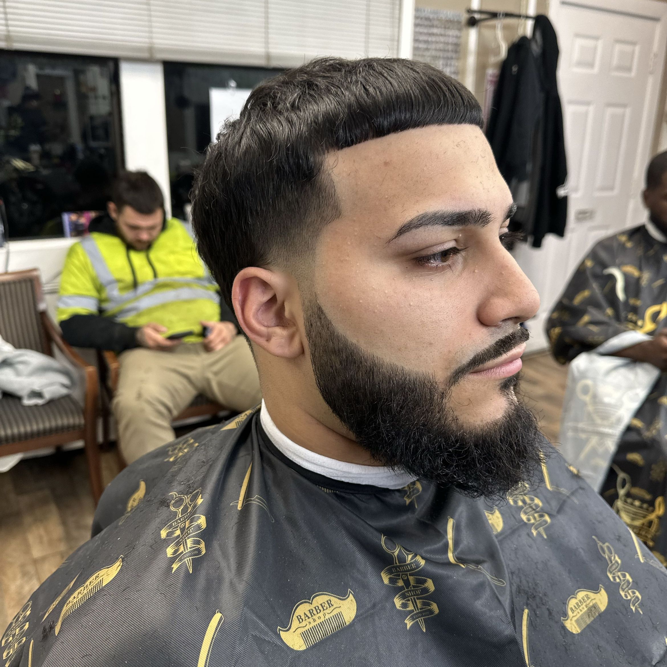 Mens cut with beard and eyebrow portfolio