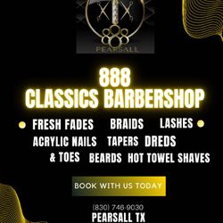 888 Classics Barbershop Pearsall, 202 N Oak, Ste #4, Pearsall, 78061