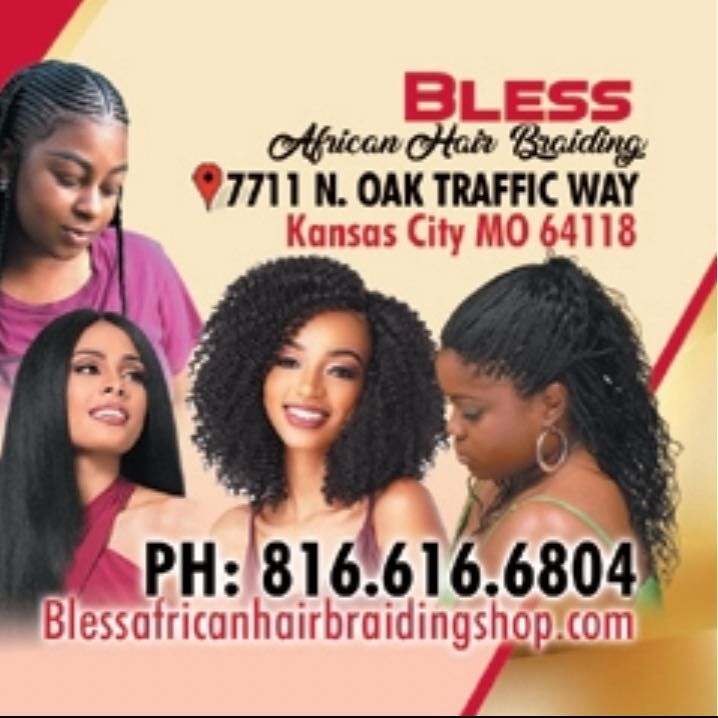 Bless African Hair Braiding, 7711 N Oak Trfy, Kansas City, 64118