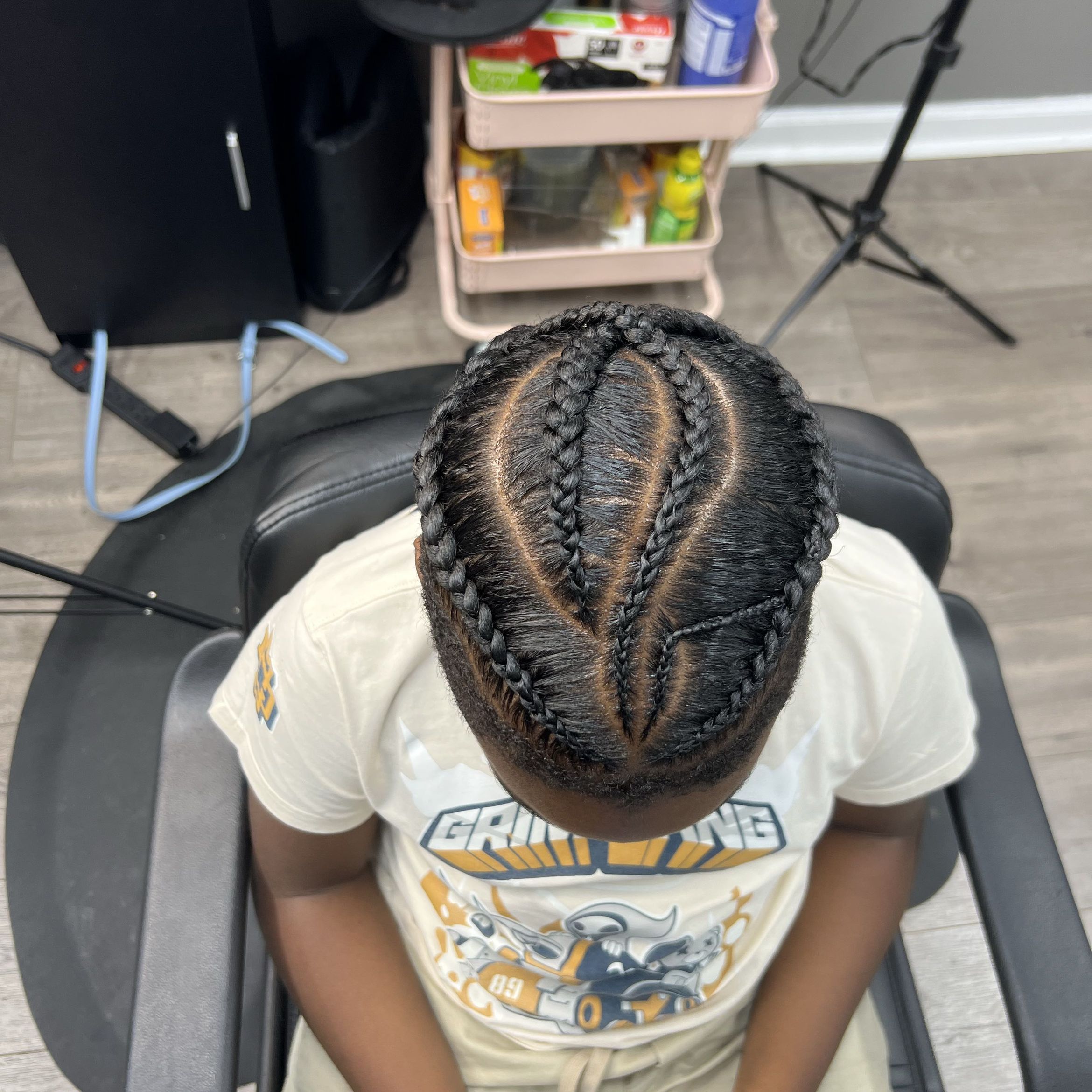 Kids braids (scalp) w/ designs portfolio