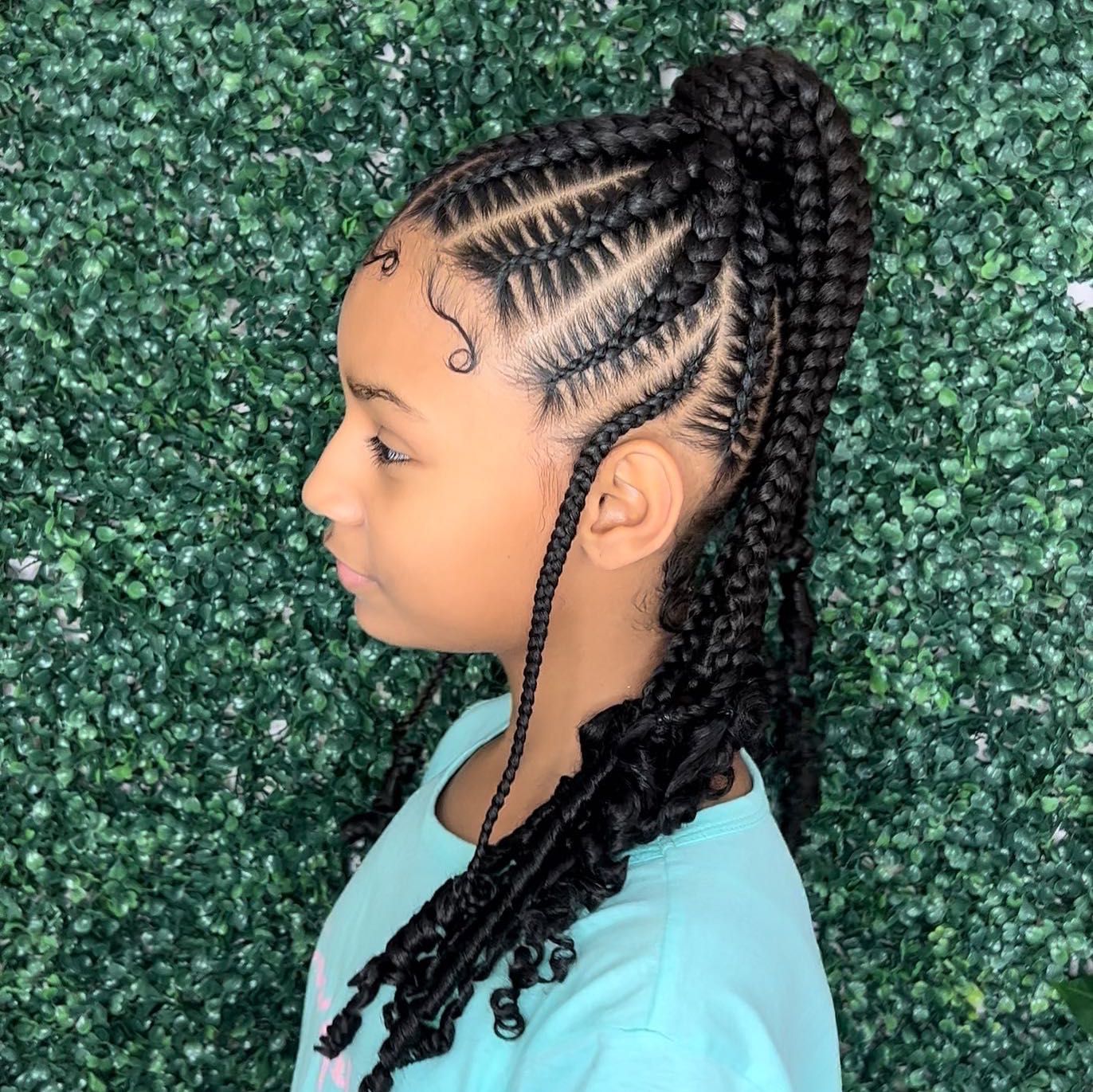 Kids Feedin stitch ponytail ages 6-12 portfolio
