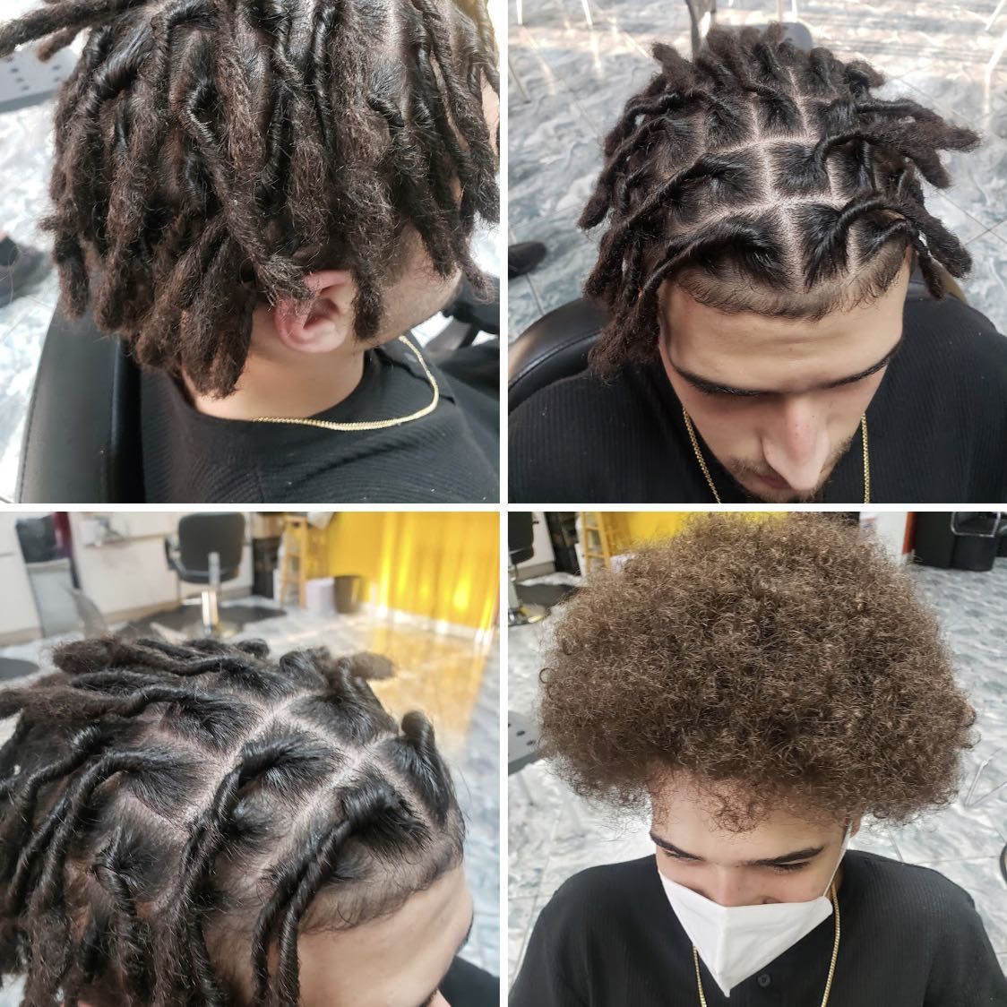 Starter locs with ends fully locked portfolio