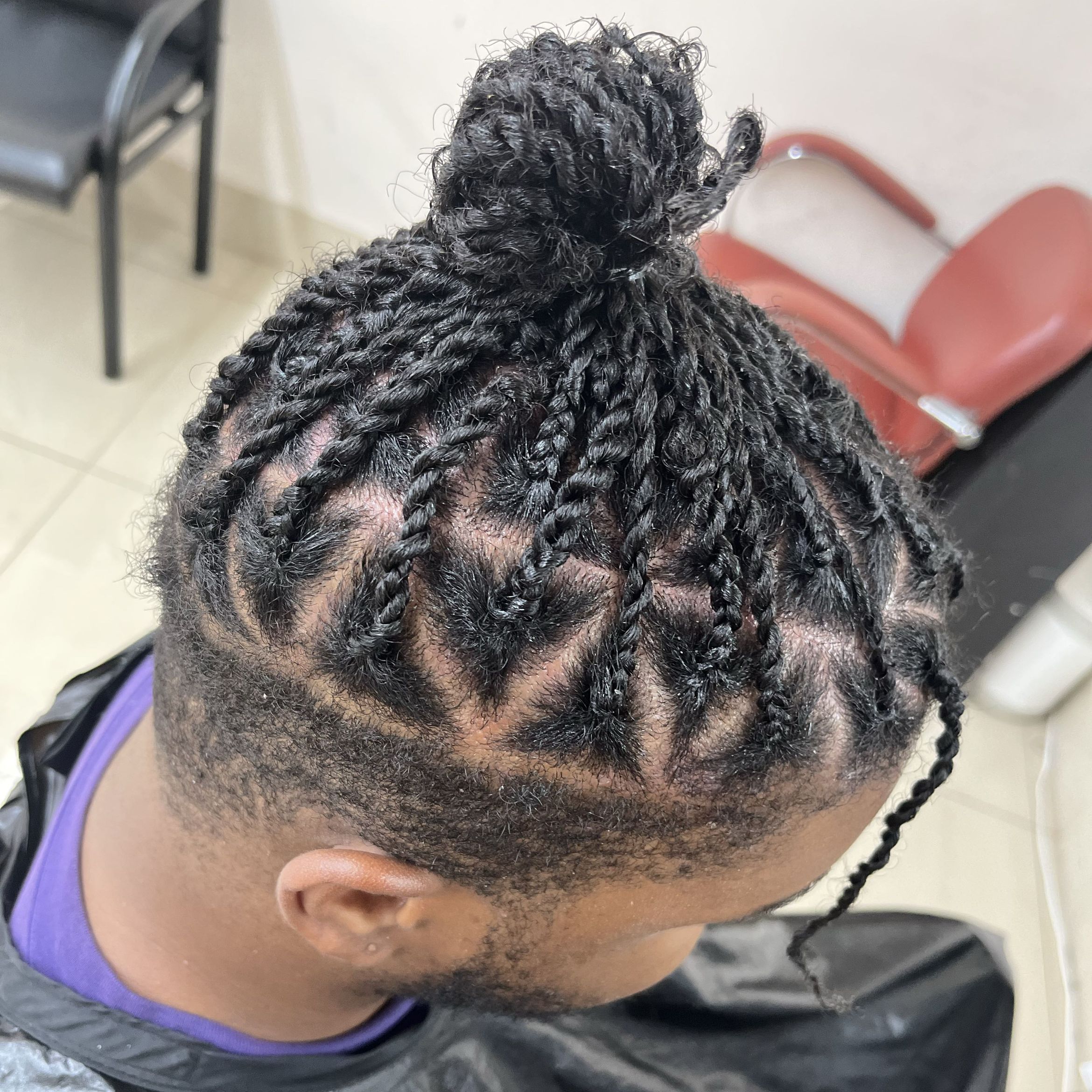 Afro braids/ Twists (high top fade/skin fade) portfolio
