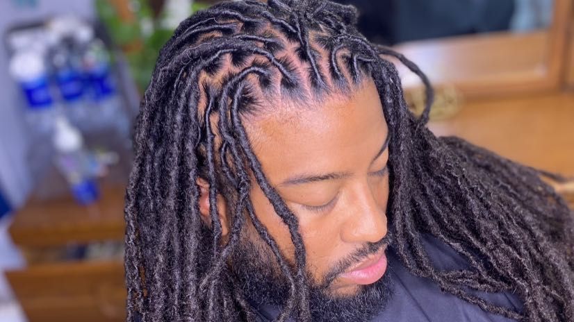 dreads with taper in back