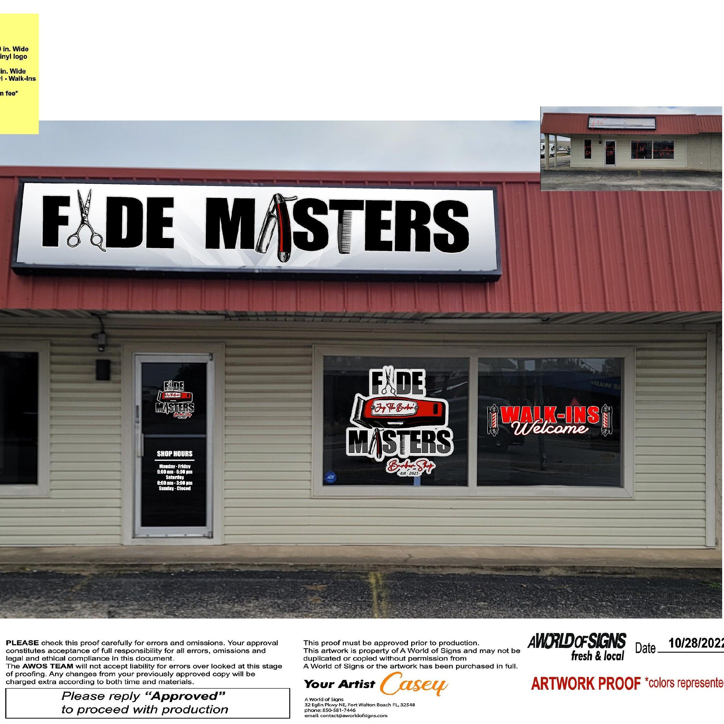 Fade Master Barber Shop, 503 Mary Esther Blvd, Mary Esther, 32569