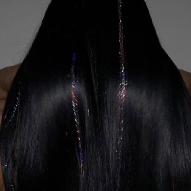 Glitter/Tinsel hair extensions portfolio