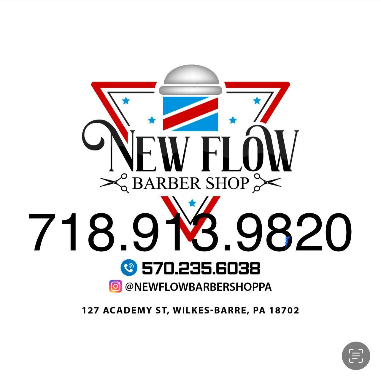 NEW FLOW BARBERSHOP PA, 127 Academy Street, Wilkes-Barre, 18702