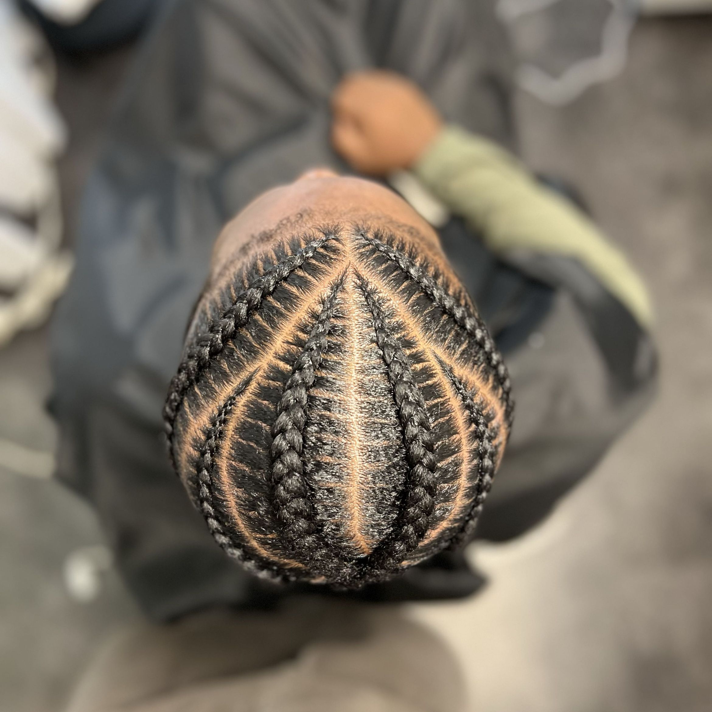 Men stitch braids, Full head portfolio