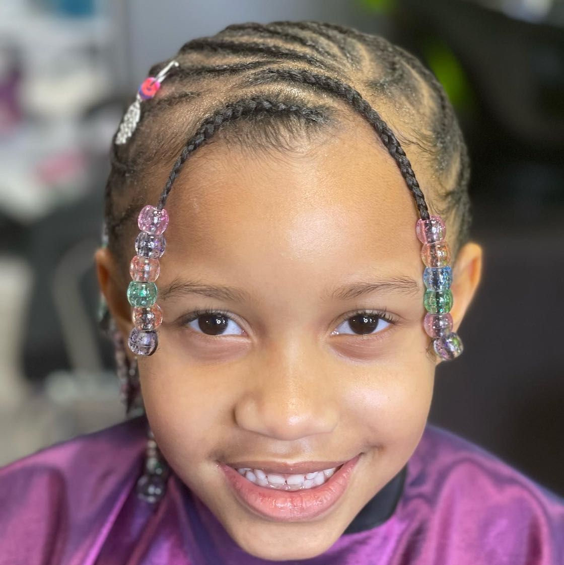 Kids basic natural braids with Beads portfolio