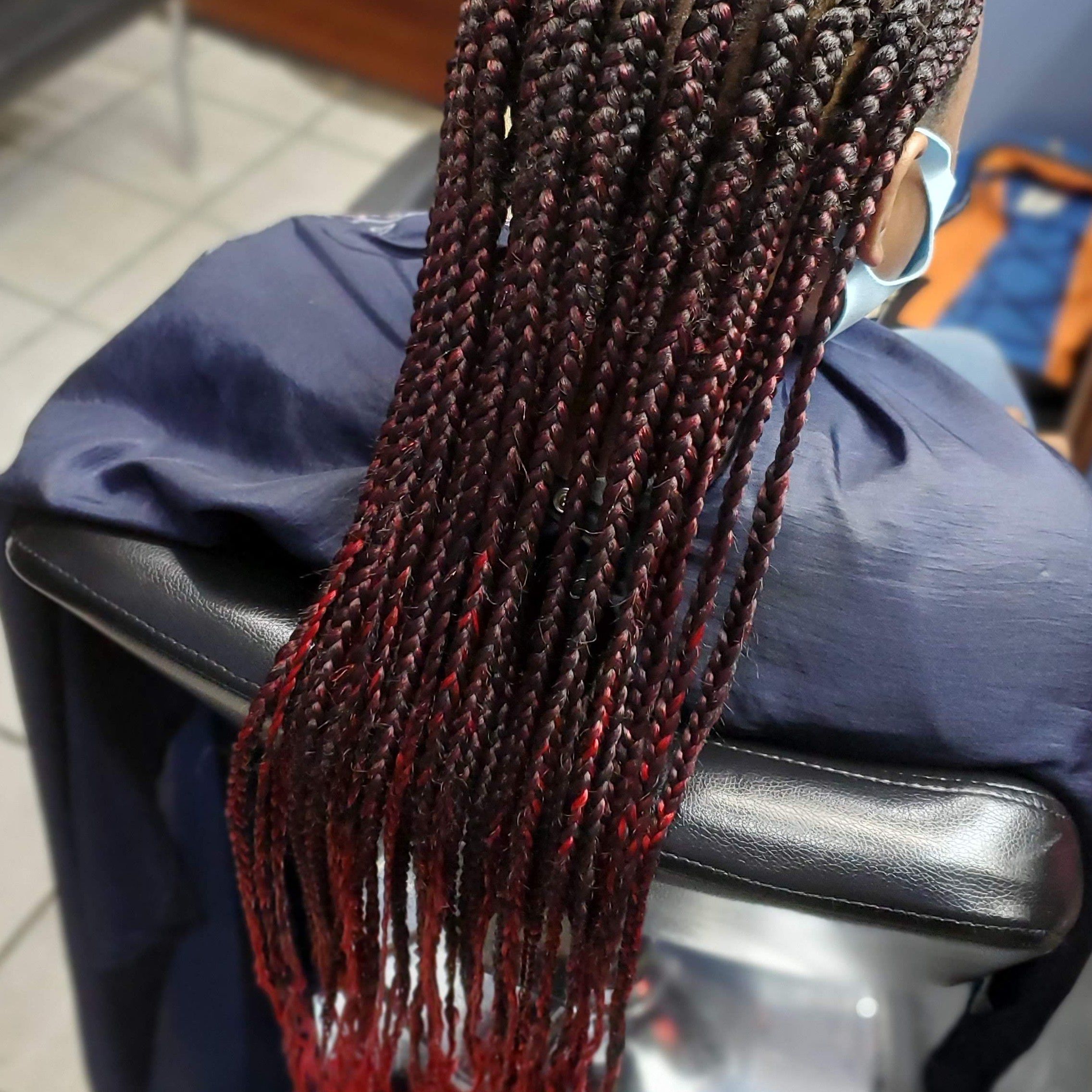3 rows feedin layer braids (fulani braids portfolio