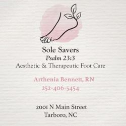 Sole Savers Foot Care, 2001 N Main Street, Suite A, Tarboro, 27886