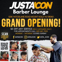 JUSTAICON (Barber Lounge), 1206 woodlane road, Eastampton Twp, 08060