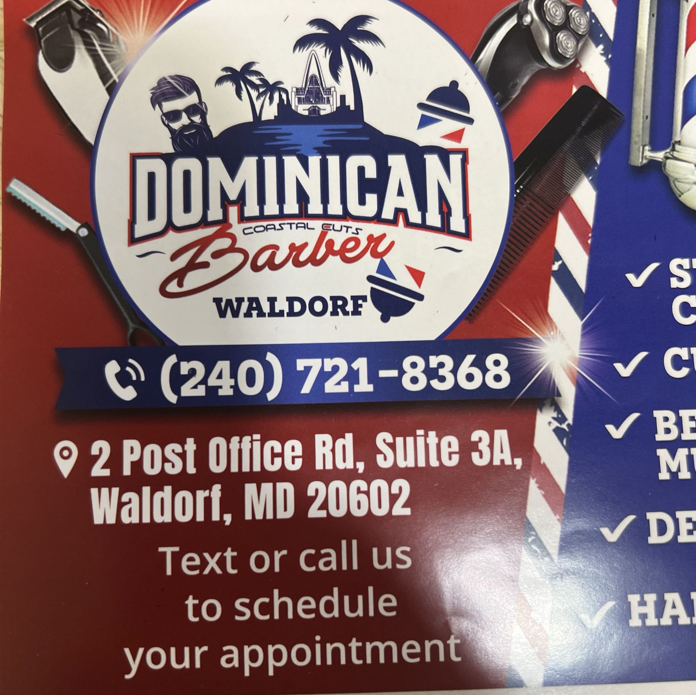 Tapia Dominican  Barber, 2 post office rd ,suite 3A, Waldorf 20602, Waldorf, 20602