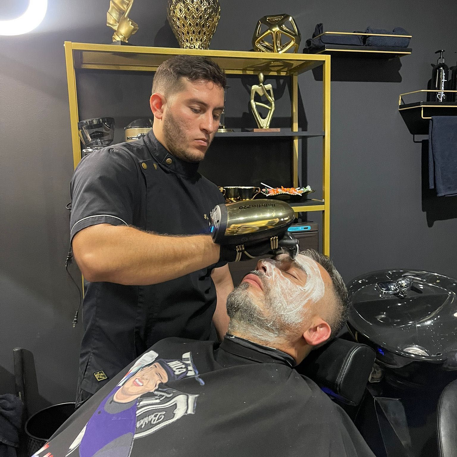 The N1c4 Hot towel shave Experience portfolio