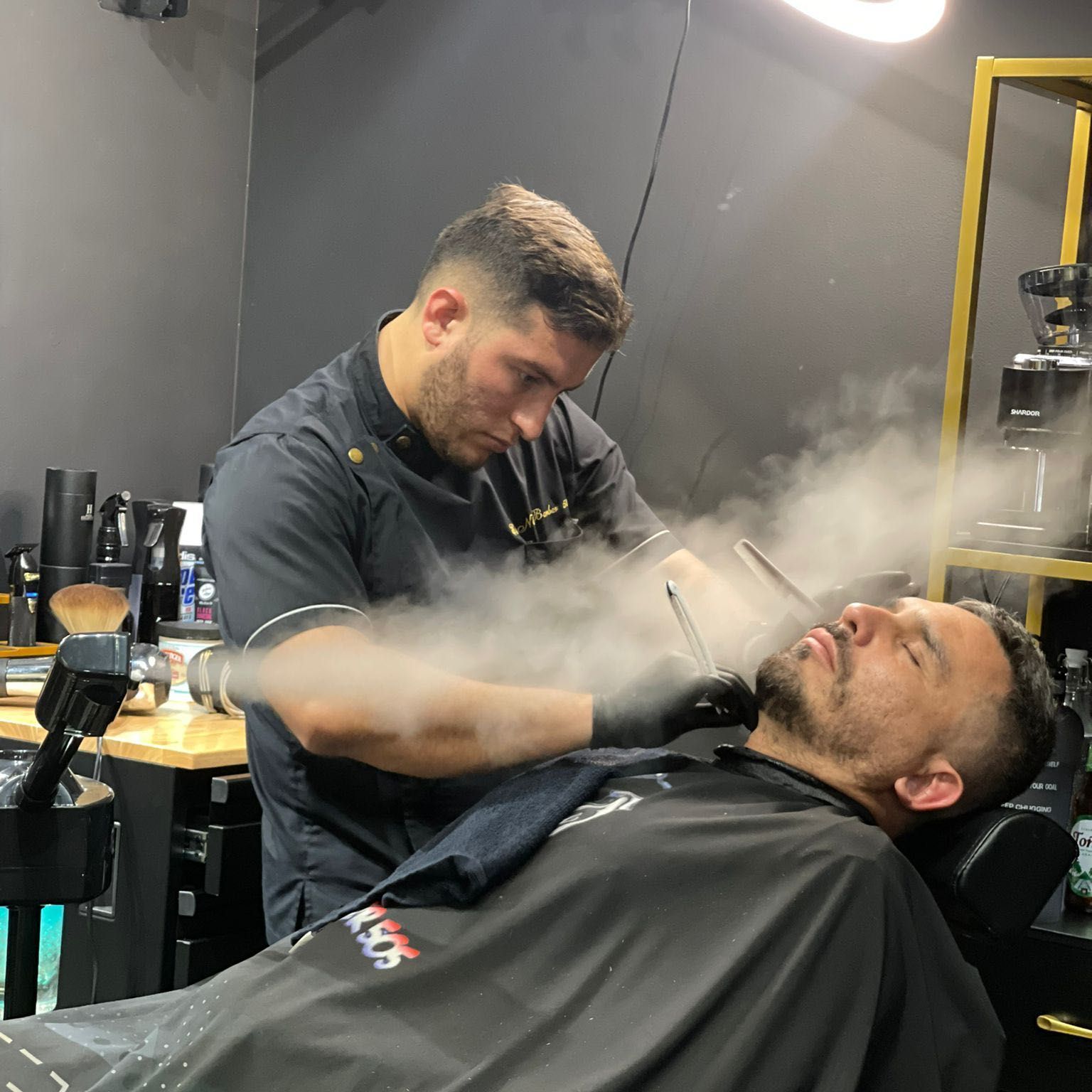 The N1c4 Hot towel shave Experience portfolio