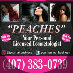 PEACHES@YOUR HAIR OUR BUSINESS, 4270 Aloma Avenue, #102, Winter Park, 32792