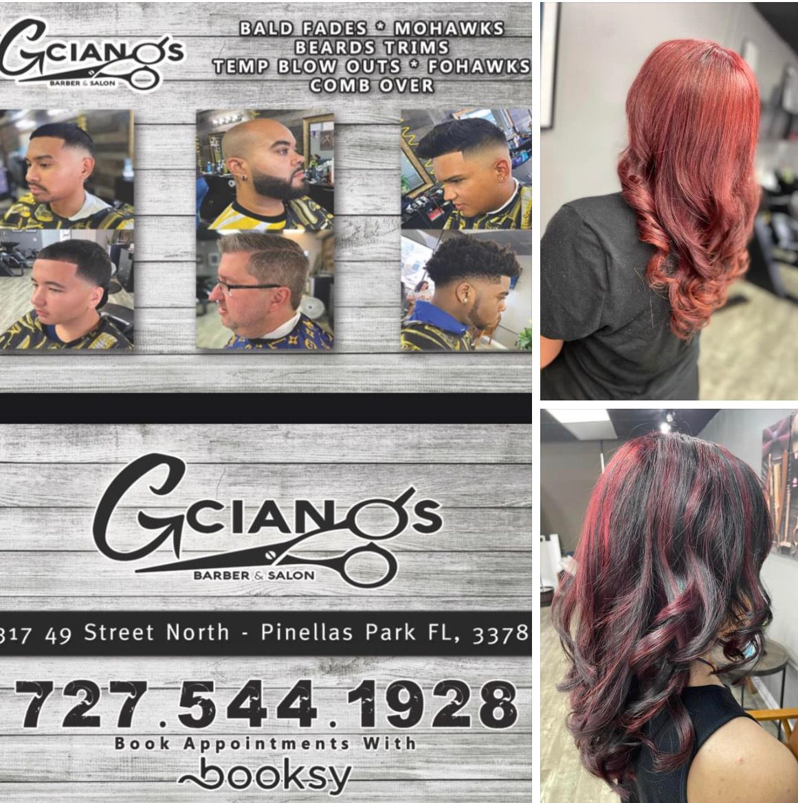 Gciano’s Barber & Salon, 7317 49th St N, Pinellas Park, 33781