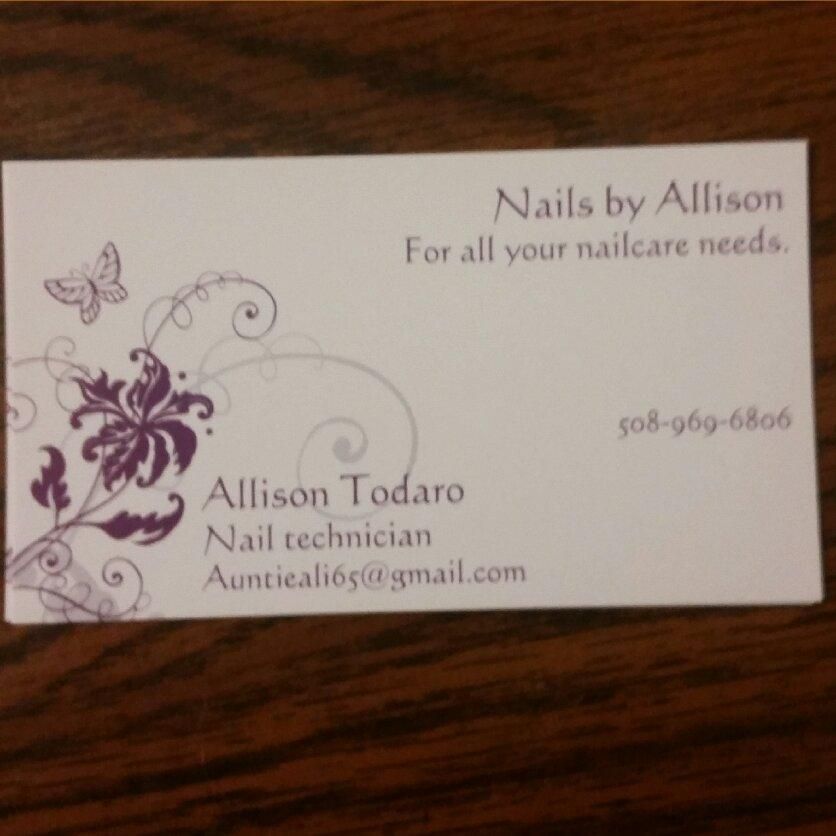 Nails by Allison, 5 market st, Blackstone, 01504