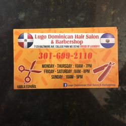 Lugo Dominican Hair Salon & Barbershop, 7125 baltimore ave suiteB, College Park, MD, 20740