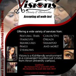 Visions Beauty and Barbershop, 854 E Exchange St, Akron, 44306