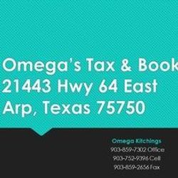 Omega's Tax & Bookkeeping Service, 21443 HWY 64 East, Arp, 75750