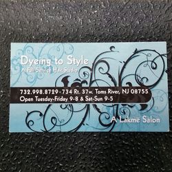 Dyeing to style hair studio, 734 Rte 37 west, Toms river, 08755
