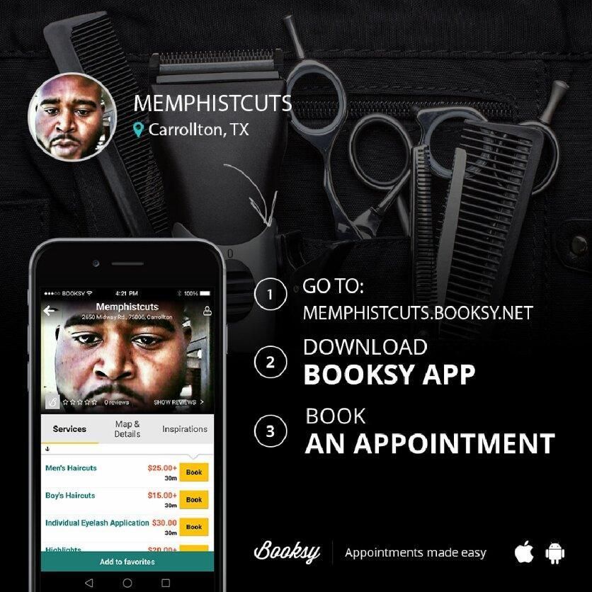 Memphistcuts, 2650 Midway Rd. Suite 213, Carrollton, 75006