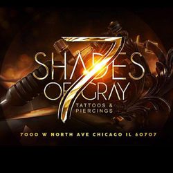 7 SHADES OF GRAY TATTOO STUDIO, 7000 w. North ave, Chicago, IL, 60707