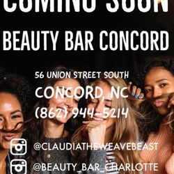 Beauty Bar Concord, 56 Union Street, Concord, 28025