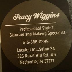 Tracy Wiggins Professional Stylist, Skincare+Makeup, 325 Rural Hill Rd. Suite 6, Nashville, 37217