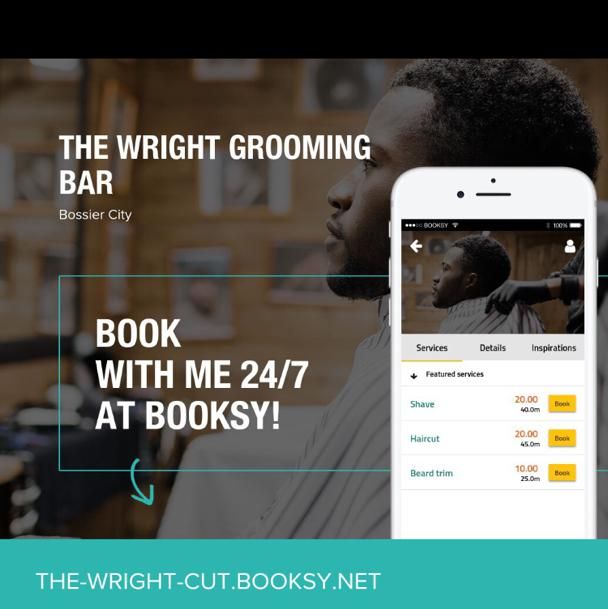 The Wright Grooming Bar, "Mobil barber", Bossier City, LA, 71112