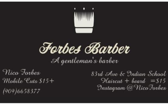 Forbes Barber, 3816 N 83rd Ave, Phoenix, 85033