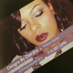 DesignsByDeirdra, 9721 W. Broadway Suite #107(located inside Virtuous Hair Salon), Pearland, Texas, 77584