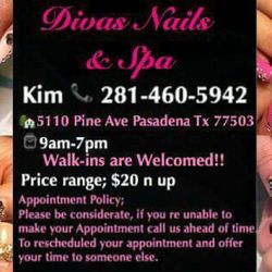 Kim's Nails, 5110 pine Ave, Pasadena tx, 77503