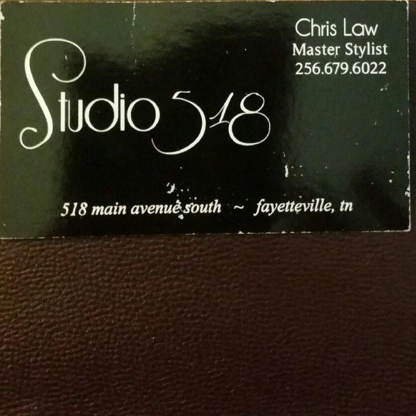 Studio 518/ Hair by Chris, 518 main avenue south, Fayetteville, Tennessee, 37334