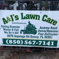 A&J’s Lawn Care, 2076 Aspalaga Road, Quincy, 32351
