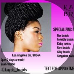 Kaydo Braids & Beauty Bar, 5150 Candlewood ST, Lakewood, 90712