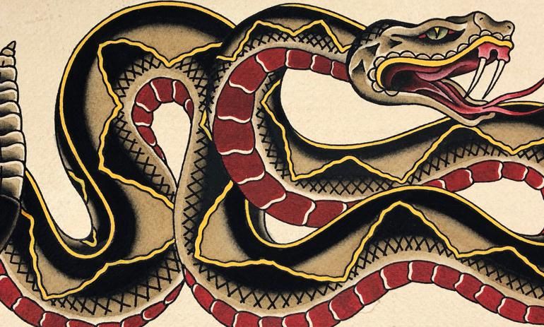 Saint Michael and Japanese serpent sleeve  Bohemian Tattoo